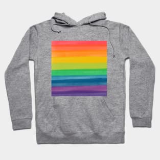 Rainbow Brush Strokes Hoodie